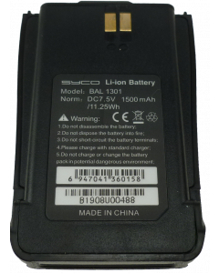 RX-160 Battery BAL-1301 LI-Ion 1500mAH
